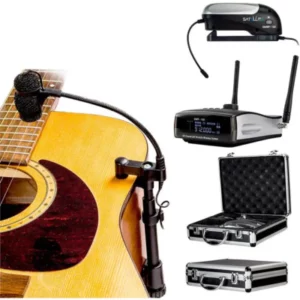 Amplify the actual sound of your acoustic guitar and instruments. Like people, every acoustic guitar is different, sounds different. This is mostly because of a guitars wood type, age or maybe someone has found their “special” sounding guitar. Unfortunately, many times the output from an acoustic guitar pickup does not reproduce what the guitar “actually” sounds like. Nady Systems has found a solution with the Satellite AGM-100. Finally, the SOUND of your guitar is what will be heard and even better, it’s wireless. There will also be no concern of intrusive drilling or potential damage when installing a pickup on your precious instrument when using the AGM-100 and your performances will be that much better knowing there are no wires to trip over.