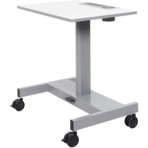 Luxor Student Sit/Stand Desk with Pneumatic Foot Pedal