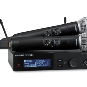 Shure SLXD24D+/SM58 Digital Wireless Dual Handheld Microphone System - Band G57